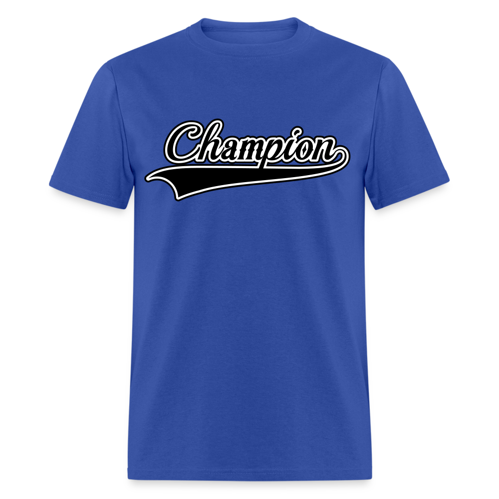 Adult Unisex Regular Fit Champion T Shirt - royal blue