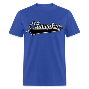 Adult Unisex Regular Fit Champion T Shirt - royal blue