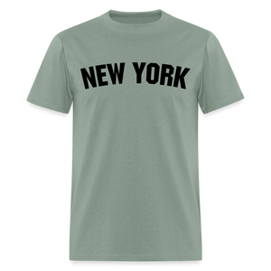 Unisex New York Print T Shirt - sage