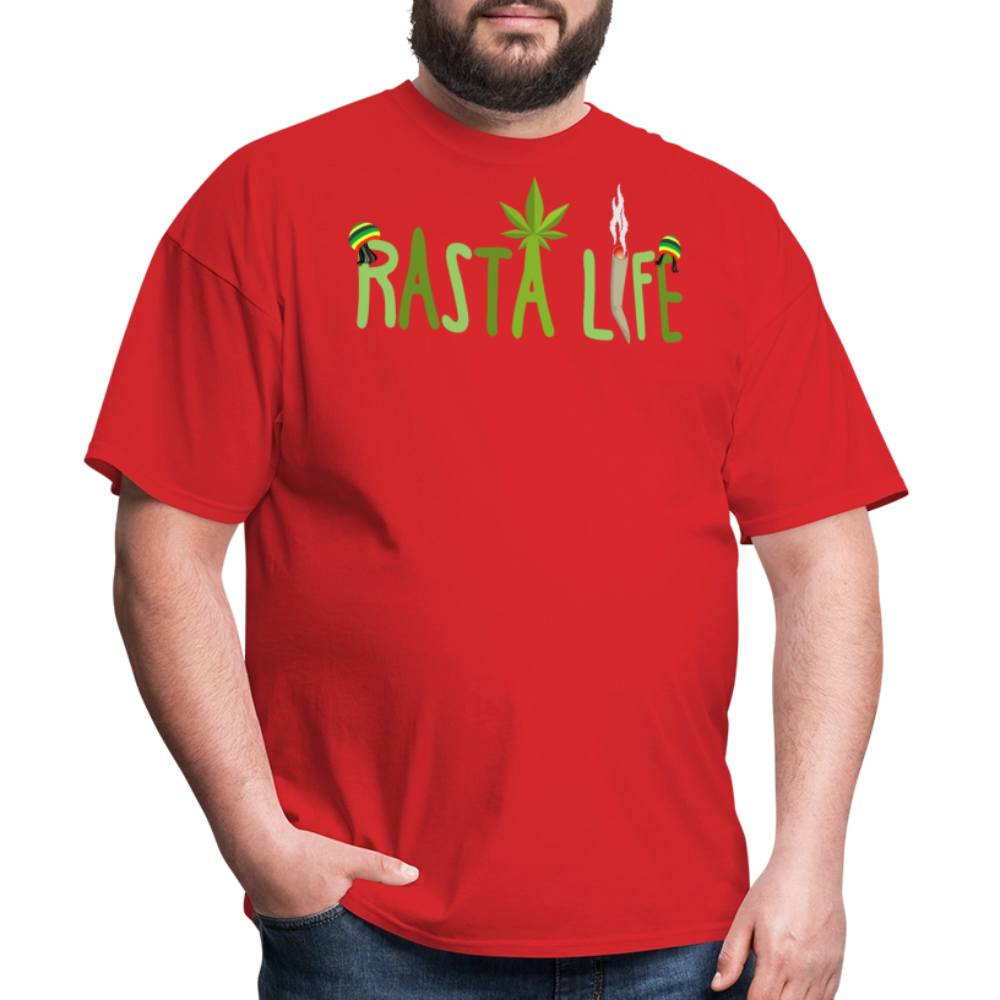 Unisex Classic Custom Rasta T Shirt - red