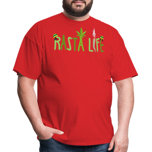 Unisex Classic Custom Rasta T Shirt - red