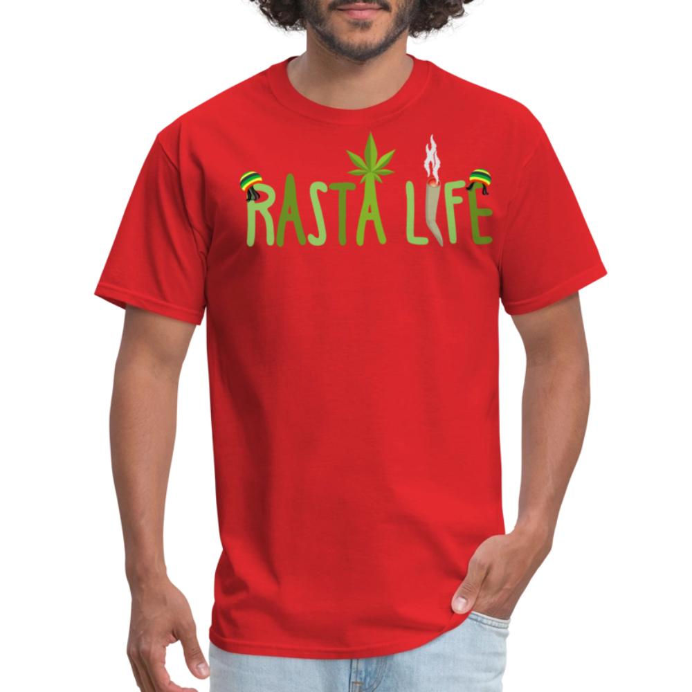 Unisex Classic Custom Rasta T Shirt - red