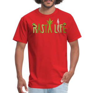 Unisex Classic Custom Rasta T Shirt - red