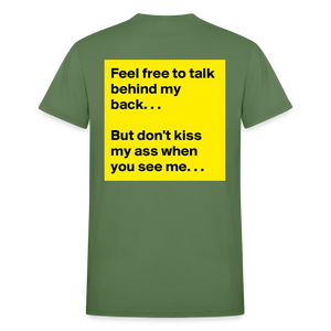 Unisex Adult Gildan Ultra Cotton Print T Shirt - military green