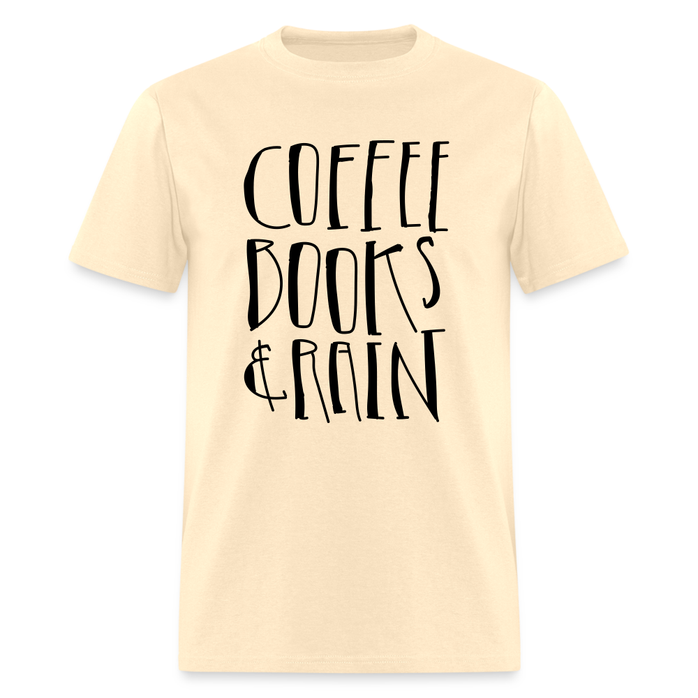 Unisex Coffee Print T Shirt - natural