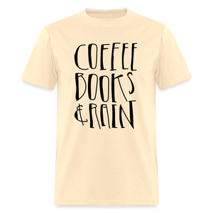 Unisex Coffee Print T Shirt - natural