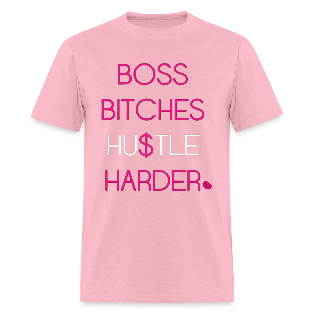 Women's Classic Boss Print T Shirt - pink