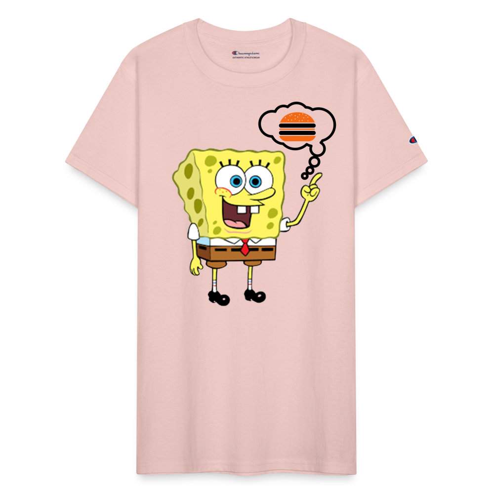 Unisex Champion SpongeBob Print T Shirt - blush pink 