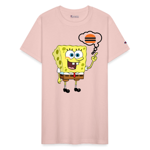 Unisex Champion SpongeBob Print T Shirt - blush pink 