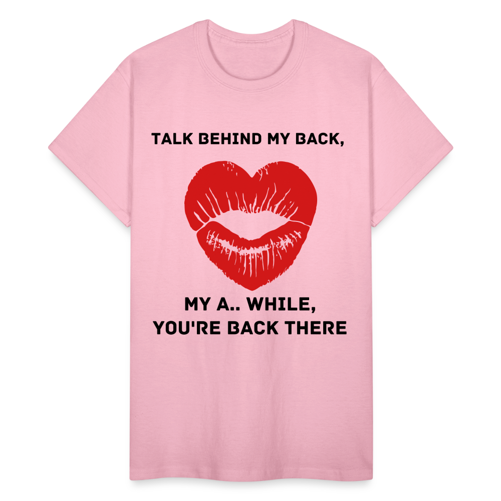 Women's Adults Gildan Ultra Talking Print T Shirt - light pink