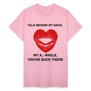 Women's Adults Gildan Ultra Talking Print T Shirt - light pink