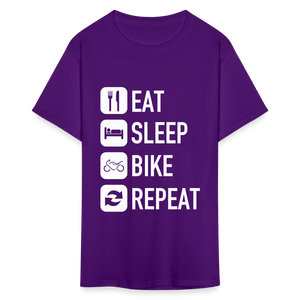 Unisex Classic Custom Sleep Repeat T Shirt - purple