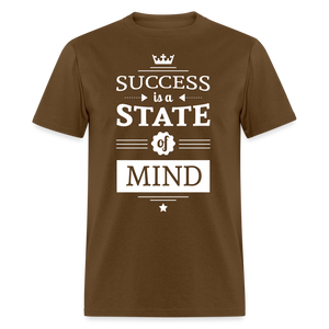 Unisex Success Print T Shirt - brown