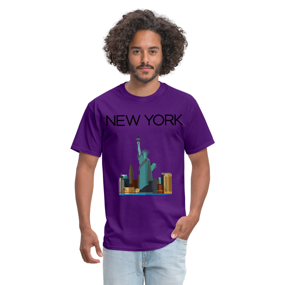 Unisex Classic  New York T Shirt - purple