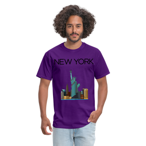 Unisex Classic  New York T Shirt - purple