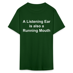 Unisex Classic Custom Running Mouth T Shirt - forest green