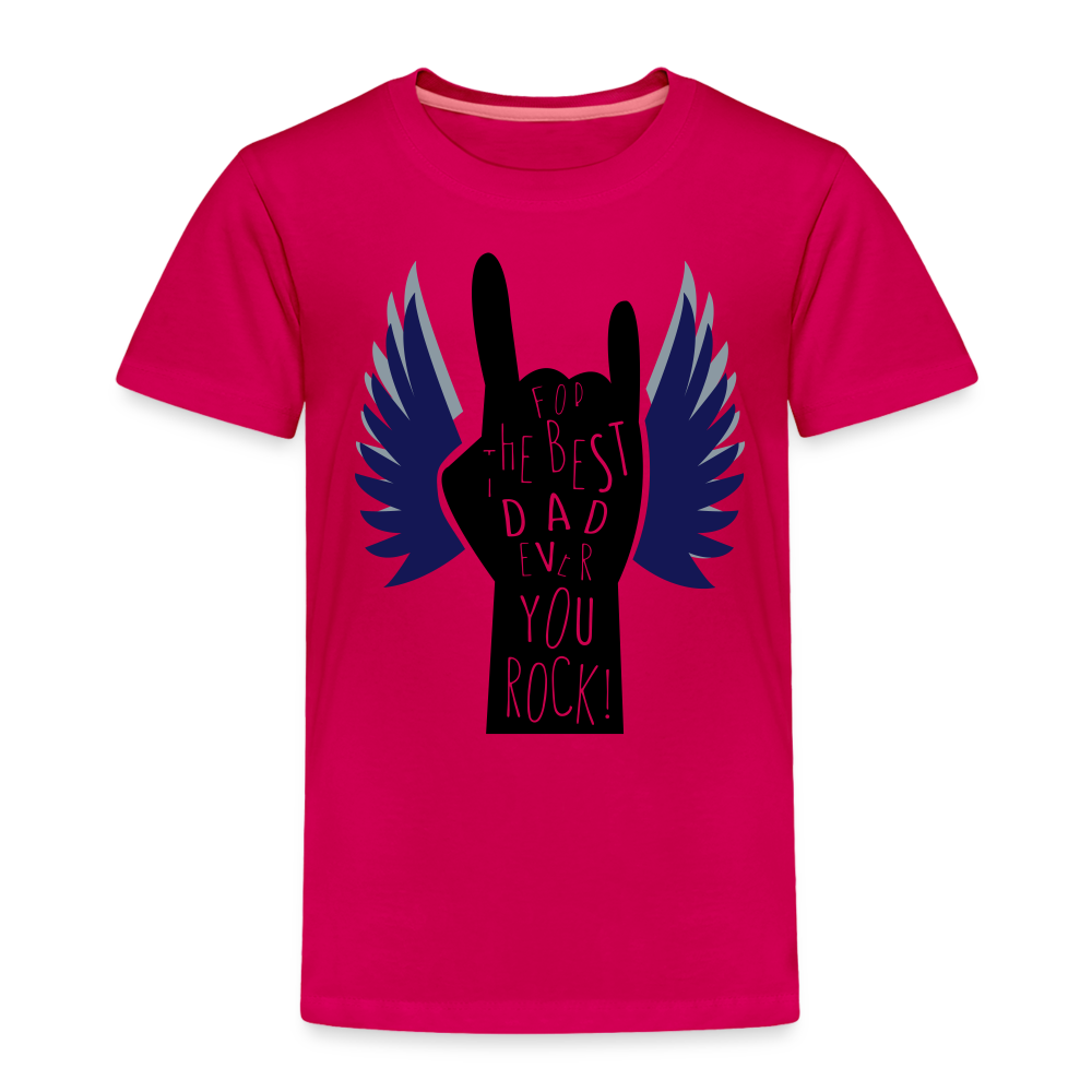 Unisex Premium Father's Day Print T Shirt - dark pink