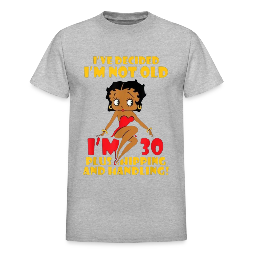 Women's Gildan Cotton I'm Not Old Print T Shirt - heather gray