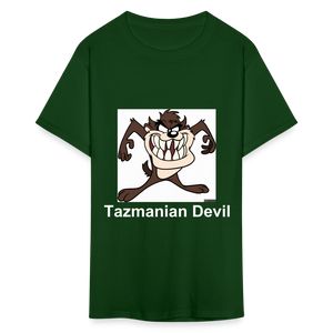 Unisex Tazmanian Devil Classic Print T Shirt - forest green