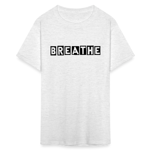 Unisex Breathe Print T Shirt - light heather gray