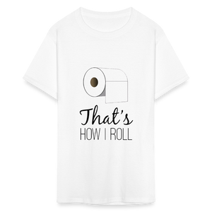 Unisex Fruit of the Loom Classic Print T Shirt - white