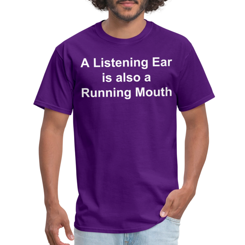 Unisex Classic Custom Running Mouth T Shirt - purple