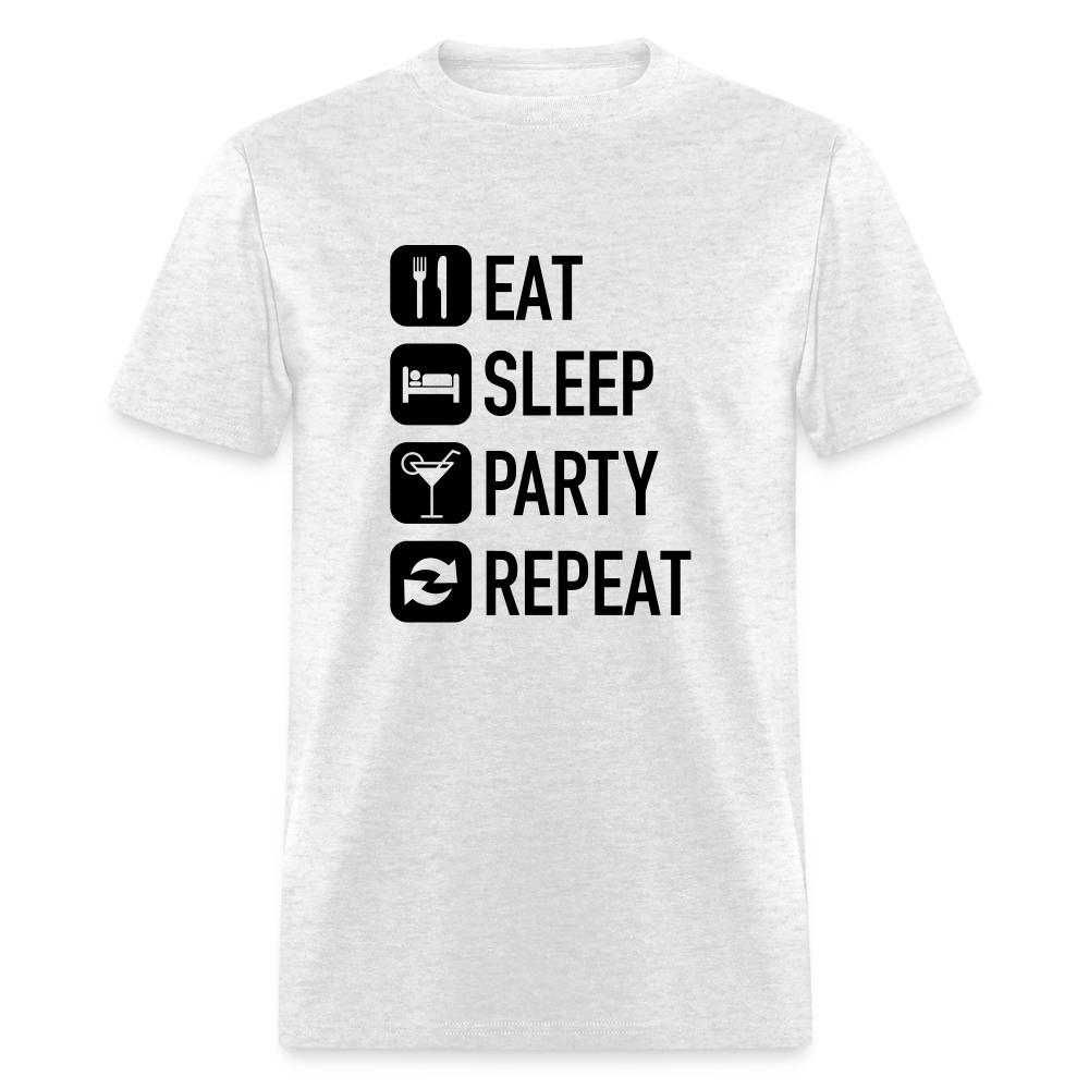 Unisex Classic Custom Party Repeat T Shirt - light heather gray
