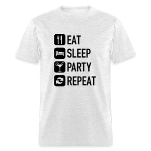 Unisex Classic Custom Party Repeat T Shirt - light heather gray
