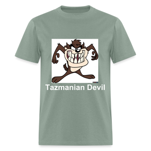 Unisex Tazmanian Devil Classic Print T Shirt - sage