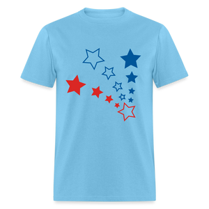 Unisex 4th Of July Print T Shirt - aquatic blue