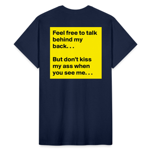 Unisex Adult Gildan Ultra Cotton Print T Shirt - navy