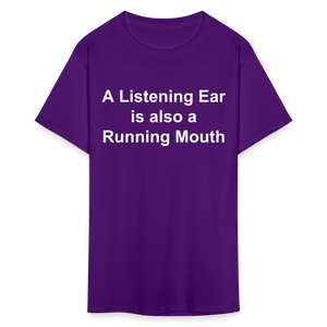 Unisex Classic Custom Running Mouth T Shirt - purple