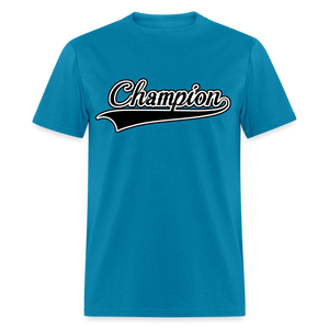 Adult Unisex Regular Fit Champion T Shirt - turquoise