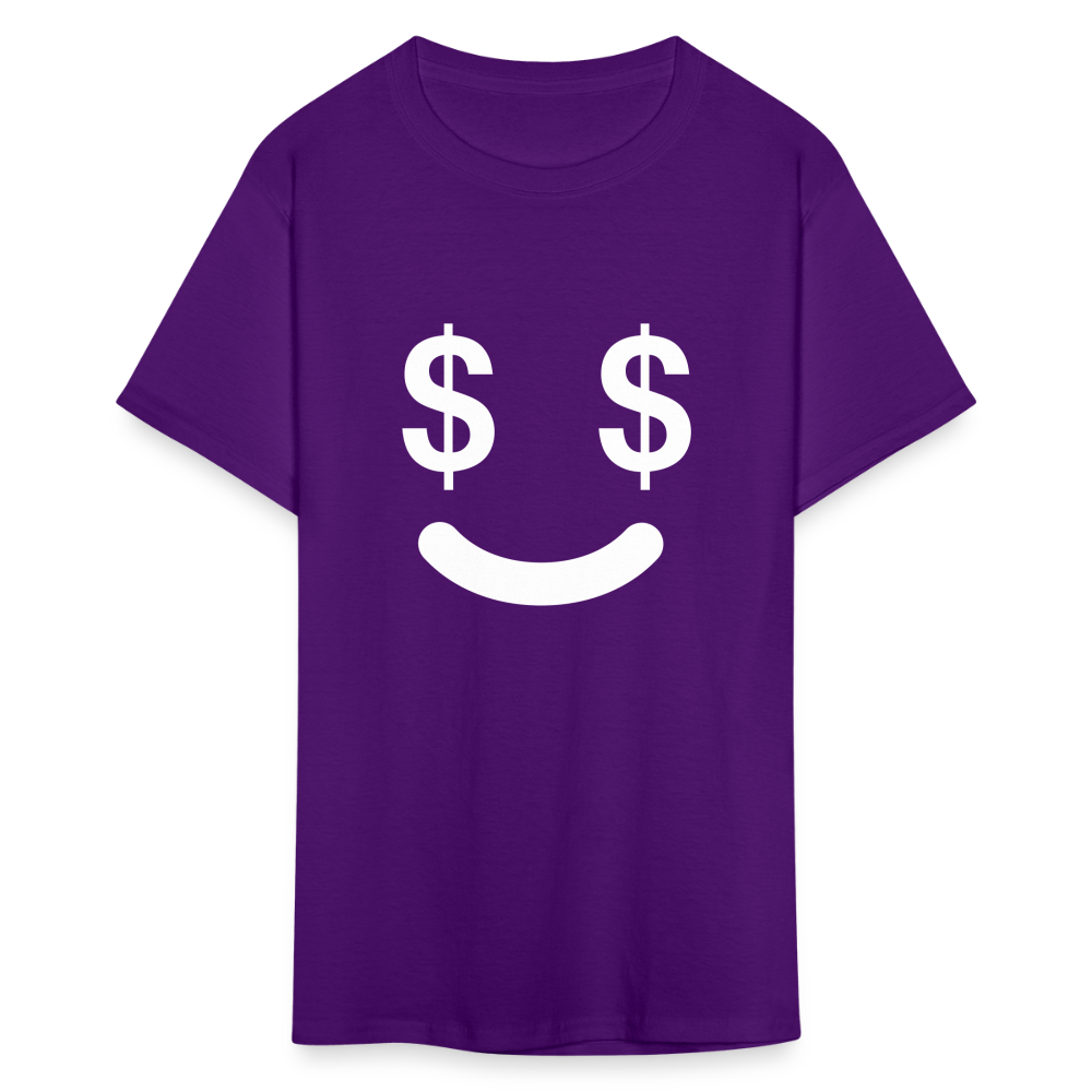 Unisex  Money Face Print T Shirt - purple