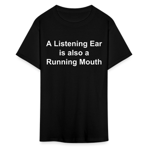 Unisex Classic Custom Running Mouth T Shirt - black