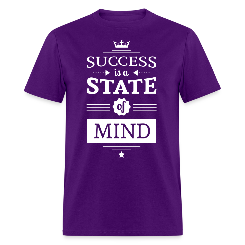 Unisex Success Print T Shirt - purple