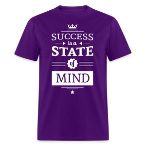 Unisex Success Print T Shirt - purple