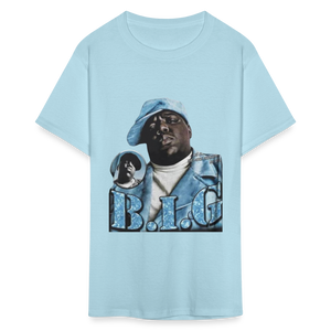 Unisex Classic Biggie Print T Shirt - powder blue