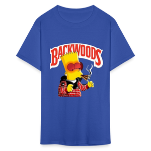 Unisex Backwoods Bart Print T Shirt - royal blue