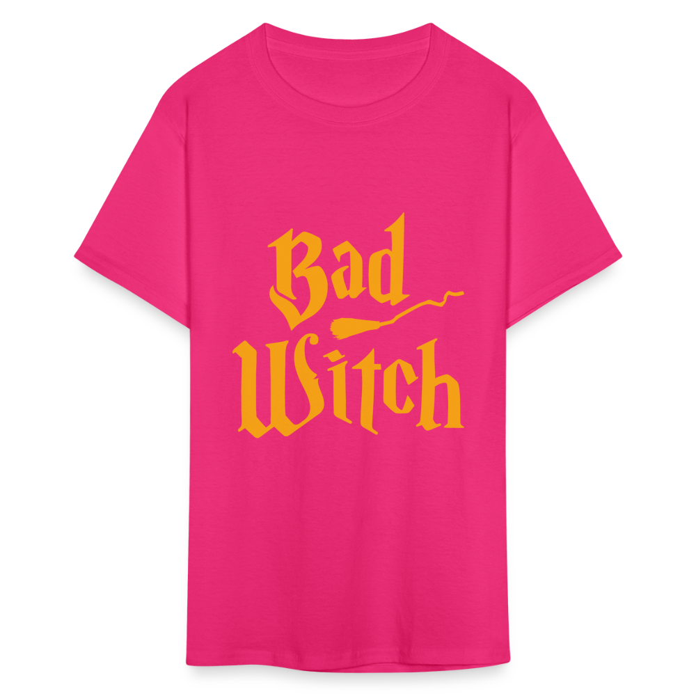 Women's Classic Halloween Print T Shirt - fuchsia