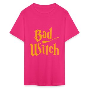 Women's Classic Halloween Print T Shirt - fuchsia