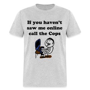 Unisex Social Media Print T Shirt - heather gray