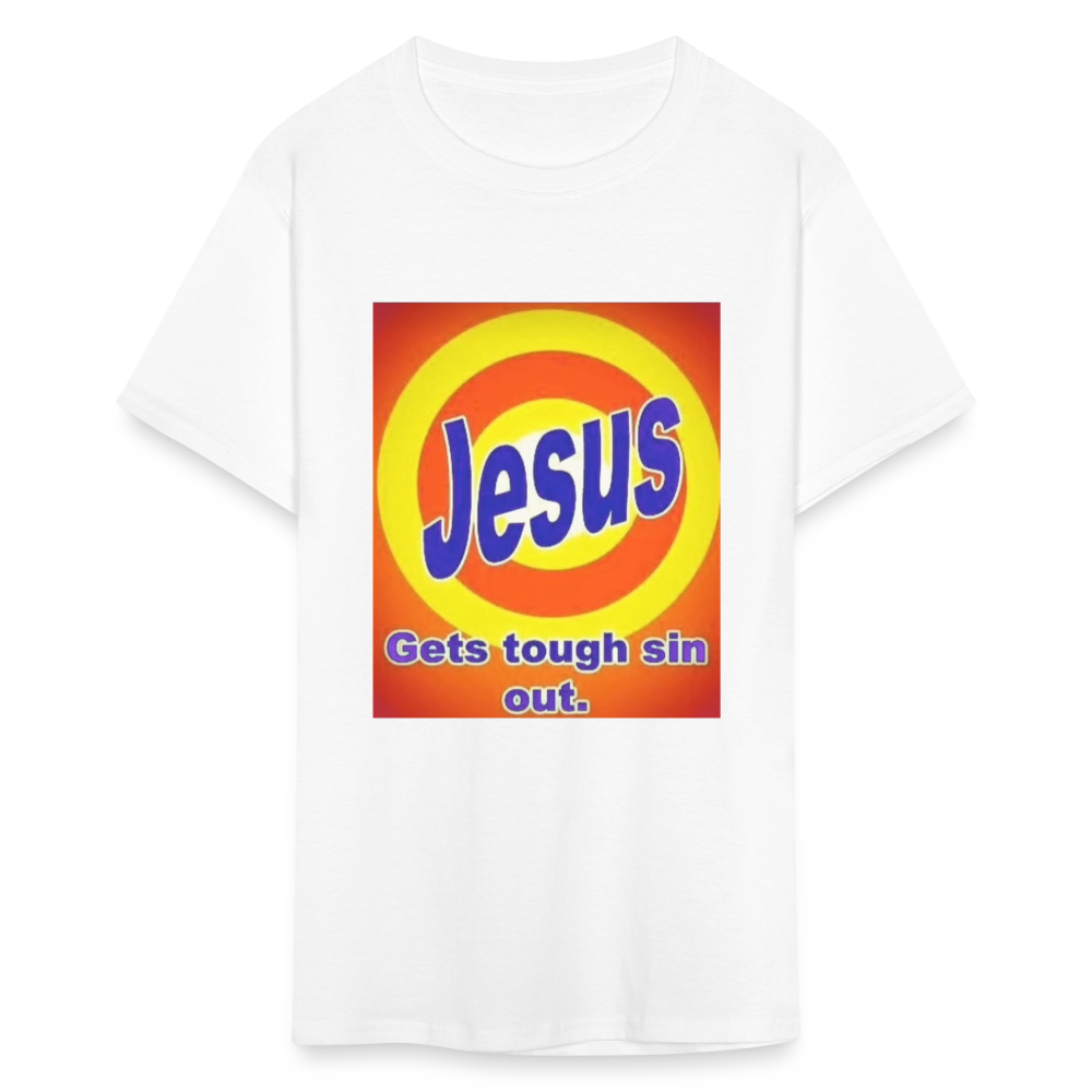 Unisex Classic Jesus Print T Shirt - white