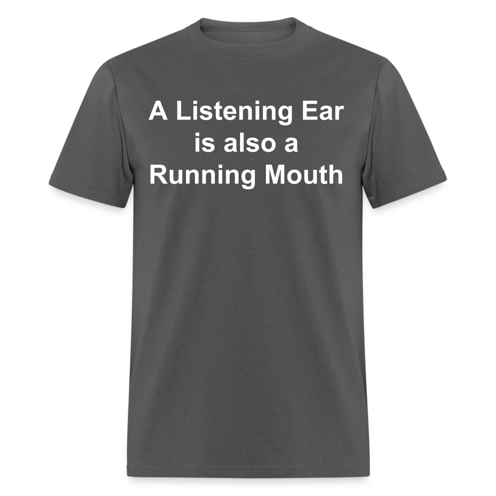 Unisex Classic Custom Running Mouth T Shirt - charcoal