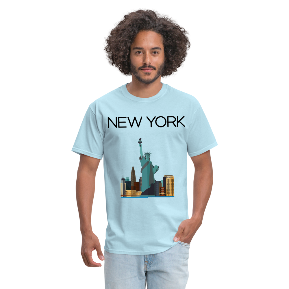 Unisex Classic  New York T Shirt - powder blue