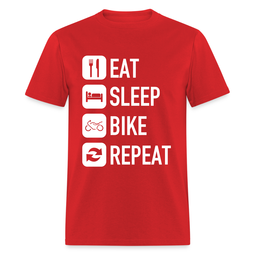 Unisex Classic Custom Sleep Repeat T Shirt - red