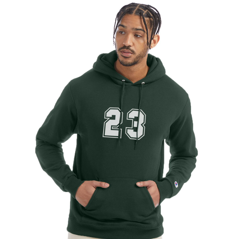 Men's Champion Powerblend Hoodie - Dark Green