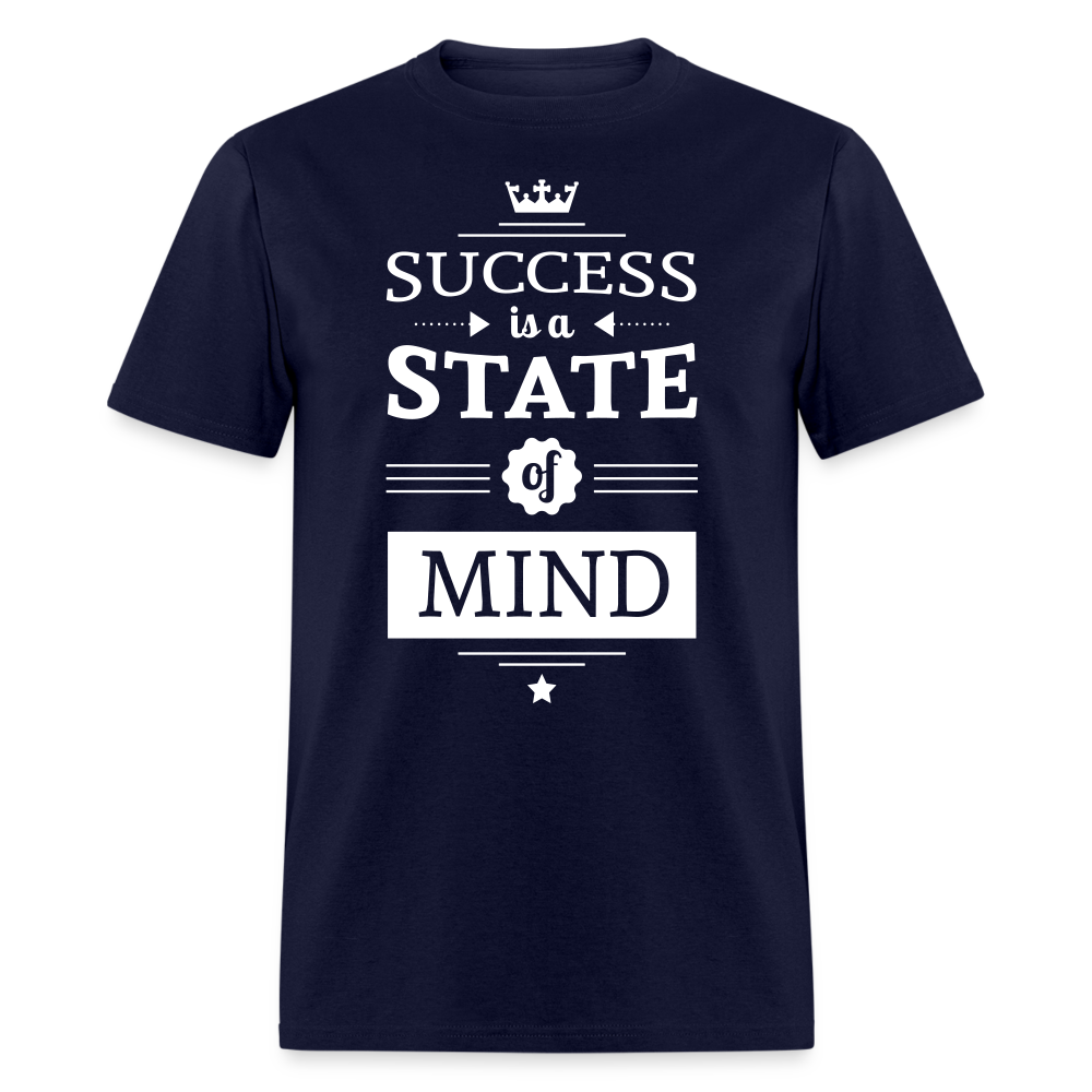 Unisex Success Print T Shirt - navy