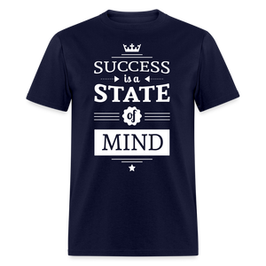 Unisex Success Print T Shirt - navy