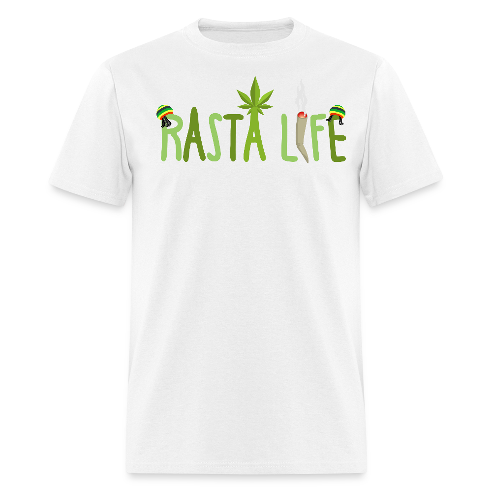 Unisex Classic Custom Rasta T Shirt - white